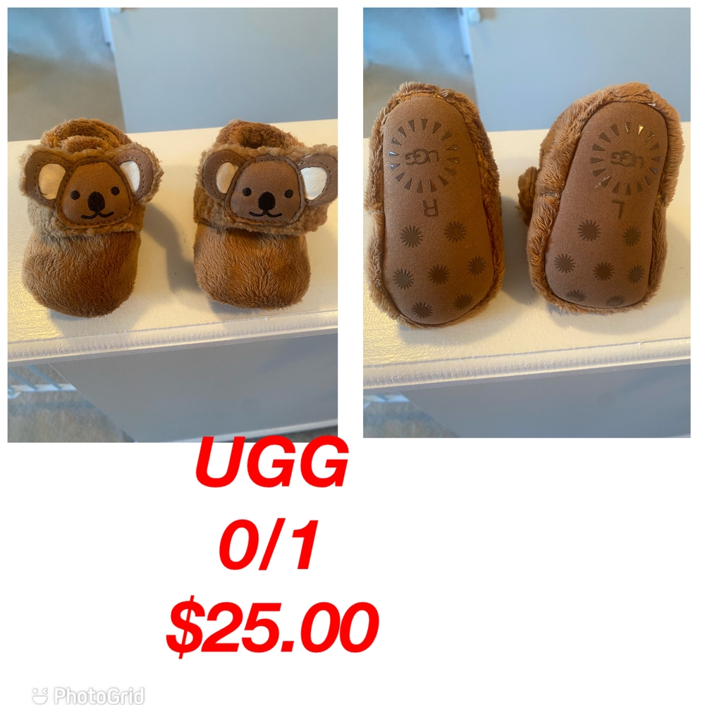 UGG Brown Bear Baby Booties